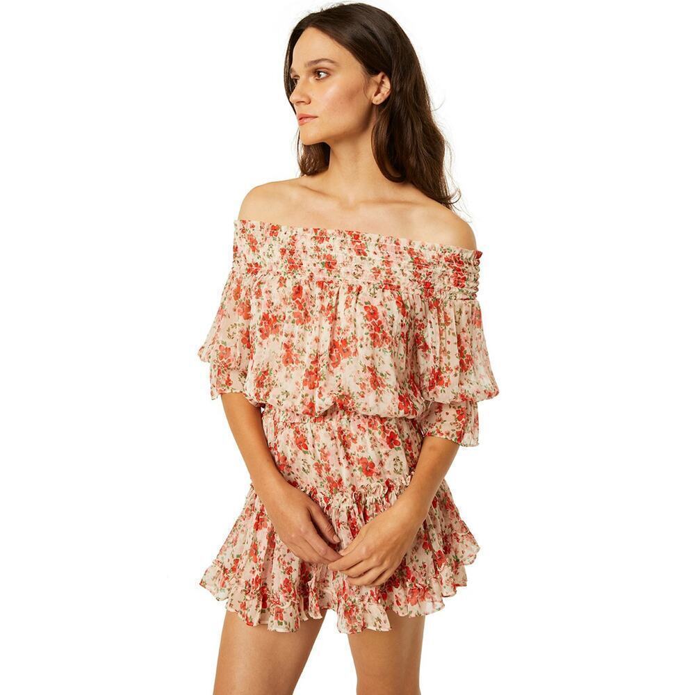 Misa Los Angeles Darla Dress Poppy Allover Size M